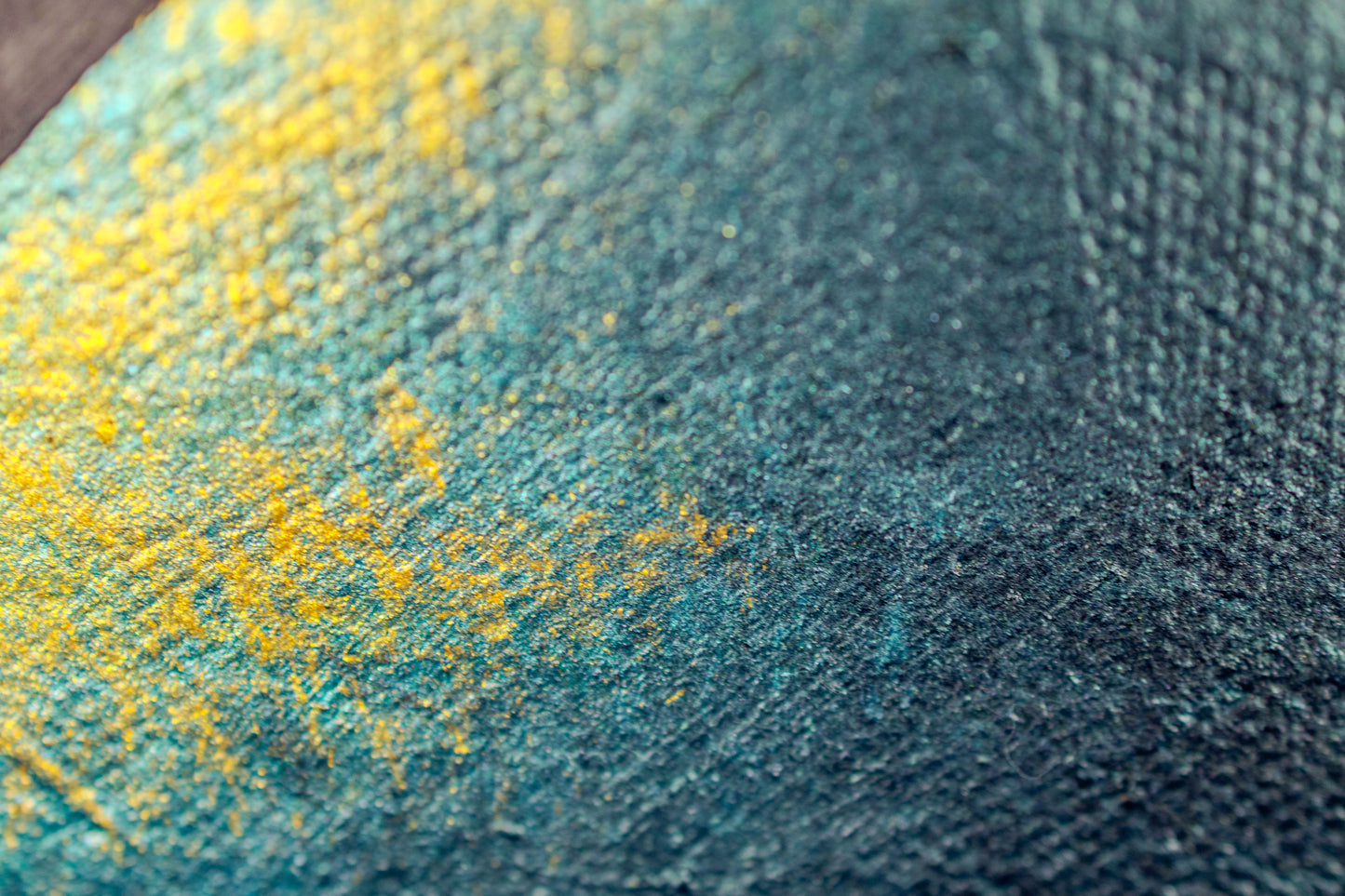 She Sells Seashells: abstract teal and gold texture symbolizing rebuilding and release.